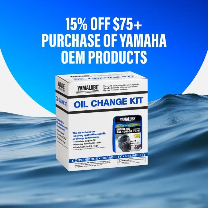 15% Off $75 Purchase of Yamaha OEM Products