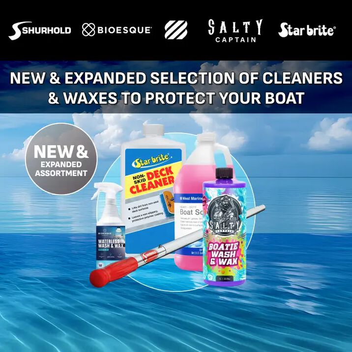 Everything you need to protect your investments, all season long. NEW! Expanded Assortment: Shurhold, Bioesque, Salty Captain, 3D, Lake Country.