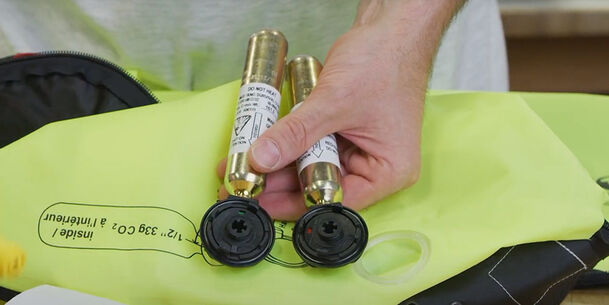 Adult Sport Pfd 3-Pack 24/33 Grams 1/2 Thread COu2082 Inflator Cartridges Emergency Co2 Cartridge For Inflatable Life Jacket Life Vest