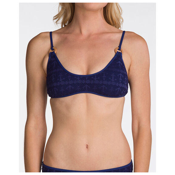 Women's Anchor Me Scoop Bikini Top image number 0