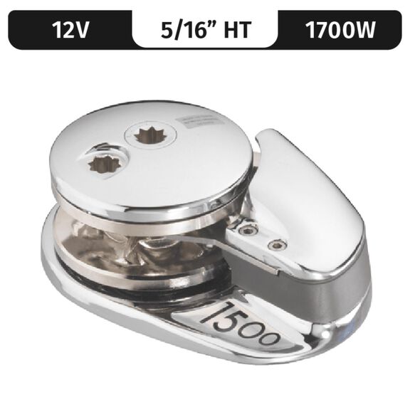 Lofrans Project 2000 Vertical Electric Windlass Gypsy Only, 5/16" HT (G4), 12V DC, 2000W image number 0