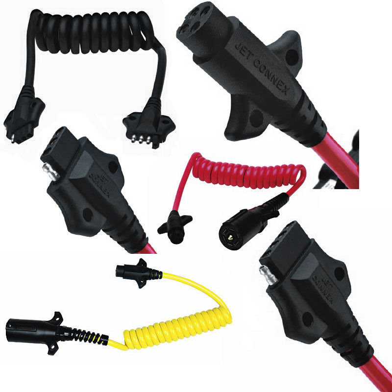 JETCONNEX Coiled Electrical Trailer Connectors West Marine