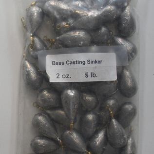 SB-2-2oz 2 Oz Bass Casting Sinker 5Lb