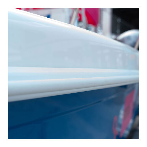 Rigid Artic White Rub Rail Kit, 1 7/8" x 1", 3 Pieces 7.5', 7.5' & 5' Lengths image number 1