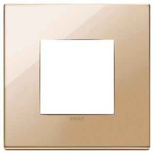 Vimar Eikon Total Look 22642.82 2-Module Cover Plate, Total White Diamond