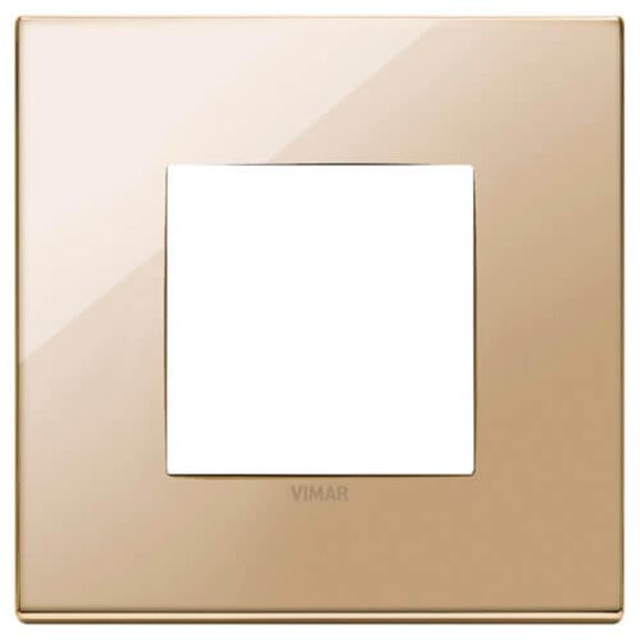 Vimar Eikon Total Look 22642.82 2-Module Cover Plate, Total White Diamond image number 0
