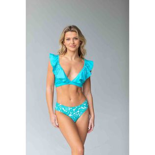 Women's Ruffle Crop Bikini Top