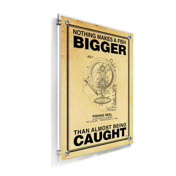 Nothing Makes a Fish Bigger Poster, Parchment image number 1