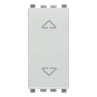 Vimar Eikon 2P 10A 2-Way Push Button, Directional Arrows and Central OFF, Next (Silver)