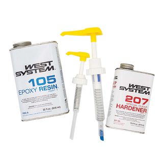 105-A Epoxy Resin Bundle with 207-SA Special Clear Epoxy Hardener & 300 Mini Pumps Epoxy Metering 2-Pack Pump Set (3 Items)
