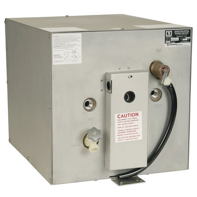 11 Gallon Water Heater with Galvanized Steel Case and Rear-Mounted Heat Exchanger, 120V AC