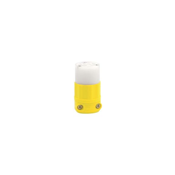 15 Amp 125 Volt Connector, Straight Blade, Industrial Grade, Grounding, Corrosion-Resistant image number 0