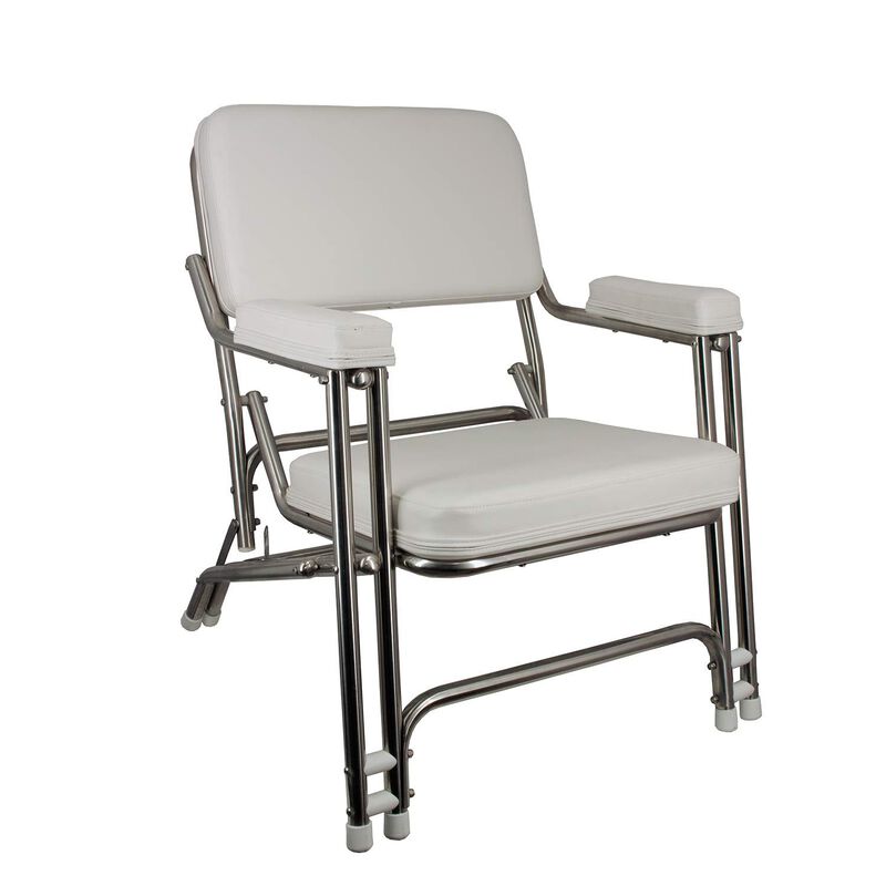 SPRINGFIELD Stainless Steel Folding Deck Chair West Marine