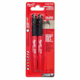 INKZALL 12 Piece Fine Point Black Marker