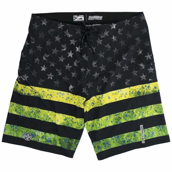 PELAGIC Men's Sharkskin Americamo Board Shorts