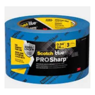ScotchBlue PROSharp Painter's Tape 2093+-24AC3, 0.94" x 60 yd (24mm x 54.8m), 3 rolls/pack