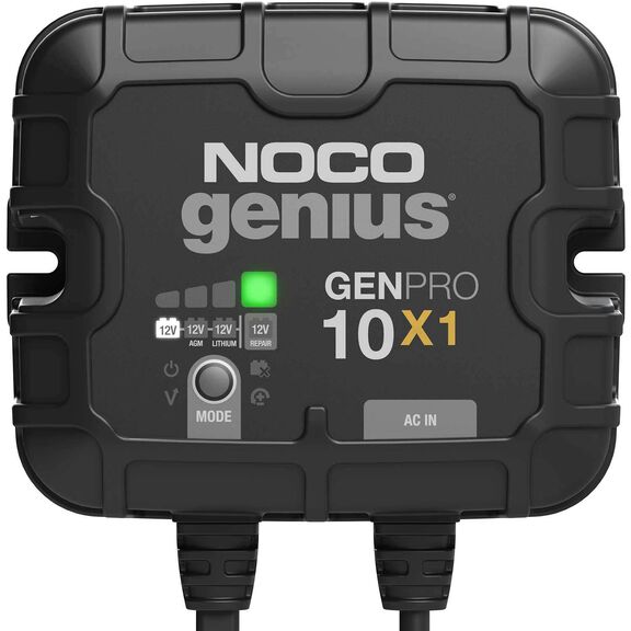 Noco Genius GENPRO10X1 Onboard Waterproof Marine Battery Charger with Precision Smart Charging, Battery Repair Mode and Advanced Temperature Compensation, 10 Amp, 12V, 1-Bank image number 0