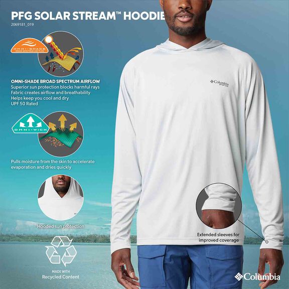 Men's PFG Solar Stream&trade; Hooded Shirt image number 5