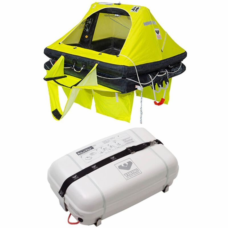RescYou™ 8-Person Life Raft, Canister, Horizontal Mount image number 0