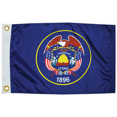 Utah State Flag, 12" x 18"