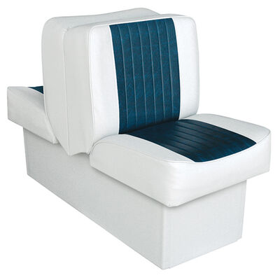 10" Base Run-a-Bout Lounge Seat, White/Navy