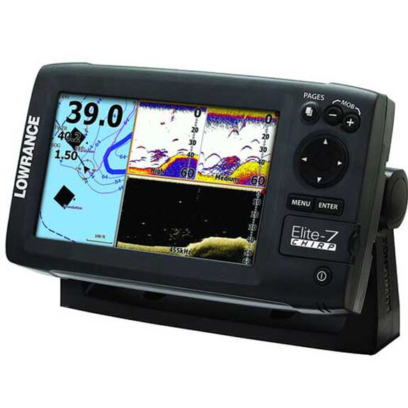 Elite-7 CHIRP Fishfinder/Chartplotter Combo with 83/200kHz CHIRP Transducer image number 0