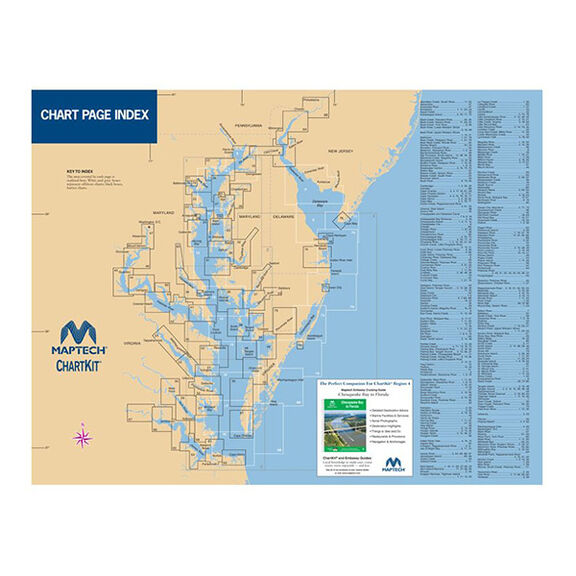 ChartKit&reg; Region 4, 14th Edition Chesapeake and Delaware Bays image number 1