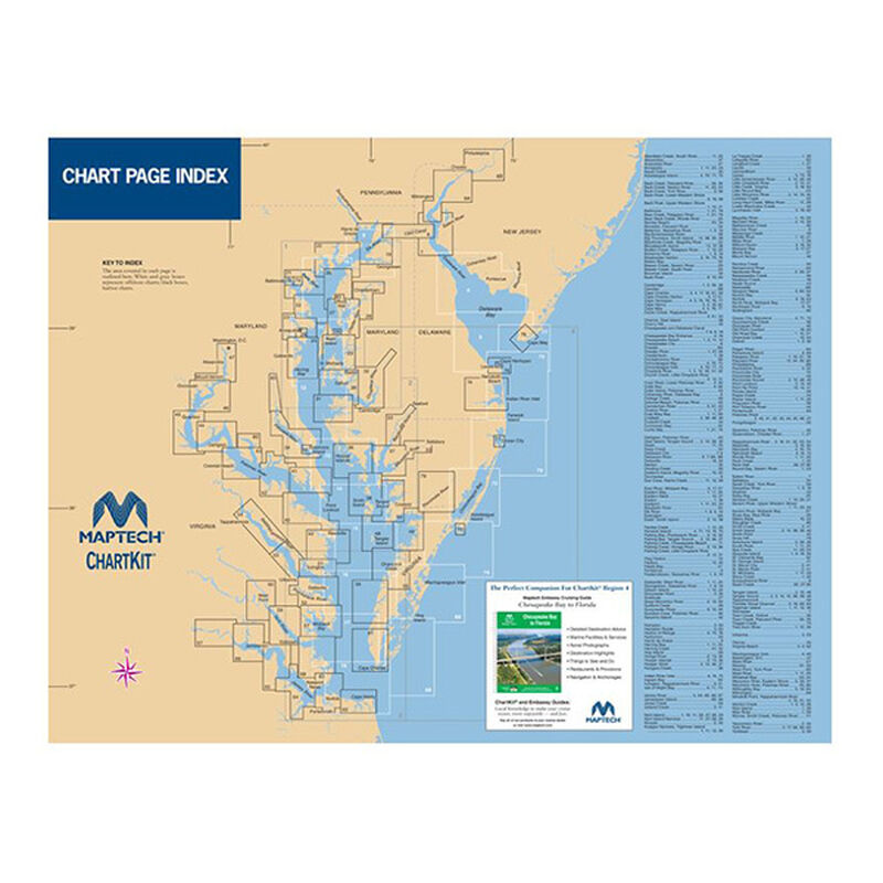 ChartKit® Region 4, 14th Edition Chesapeake and Delaware Bays image number 1