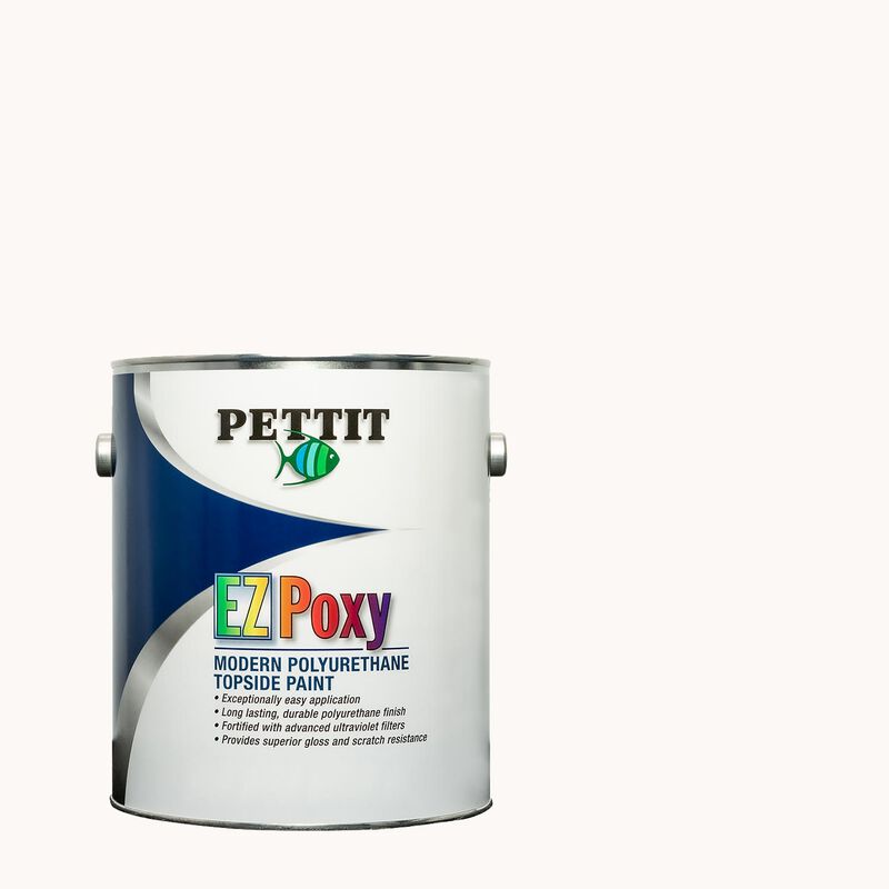 PETTIT PAINT EZ-Poxy Modern Polyurethane Topside Paint, Semi-Gloss White,  Quart