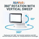 SEAFLO 01 Series 50W Remote Control Halogen Boat Searchlight, White image number 7