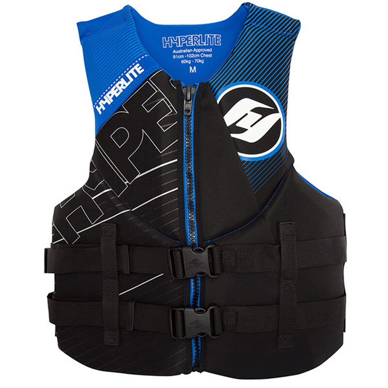 Men's Indy Water Sports Life Jacket Blue/Black Medium Chest Size 36"-40" image number 0