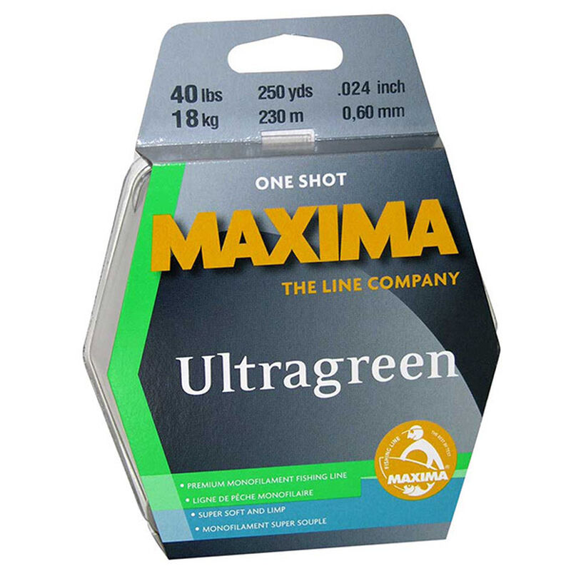 MAXIMA 1-Shot Spool Monofilament Line, Ultragreen, 10Lb, 220Yds