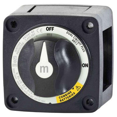 m-Series Mini Dual Circuit Plus™ Battery Switch, Black