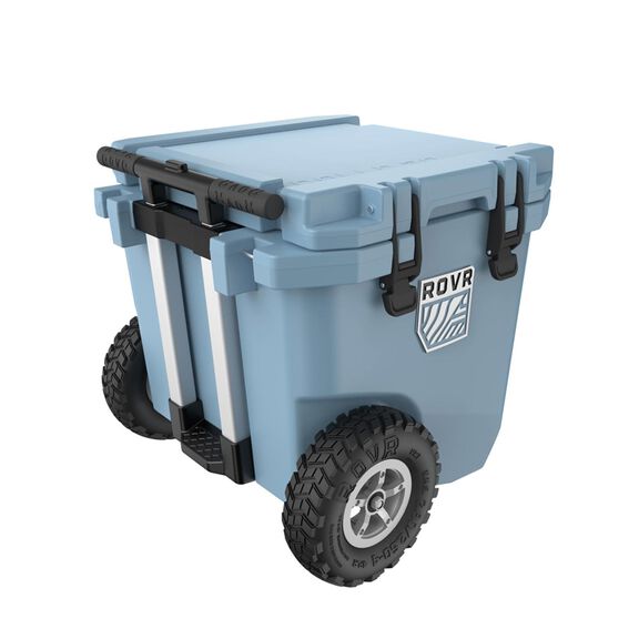 RollR 30 Quart Wheeled Hard Cooler with Telescopic Handle, South Pacific image number 1