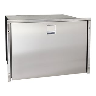 Drawer 70 Freezer with Ice Maker, Clean Touch Stainless Steel, 4 sided Flush Mount Flange, AC Only 230v/50hz, Remote Mount Compressor