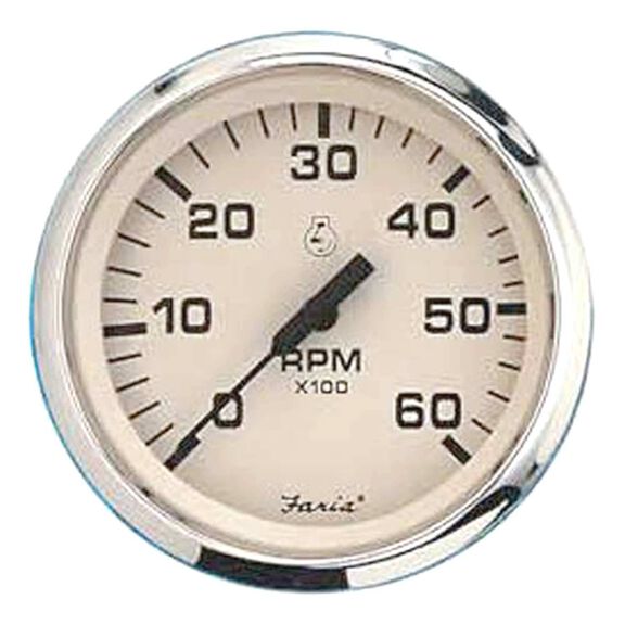 Faria Beede 32834 Euro Tacómetro con medidor de hora (4000 RPM) Diesel - 4, Negro, Multicolor