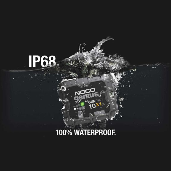 Noco Genius GENPRO10X1 Onboard Waterproof Marine Battery Charger with Precision Smart Charging, Battery Repair Mode and Advanced Temperature Compensation, 10 Amp, 12V, 1-Bank image number 4