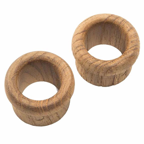 Teak Finger Pull, 5/8" Barrel Length image number 3