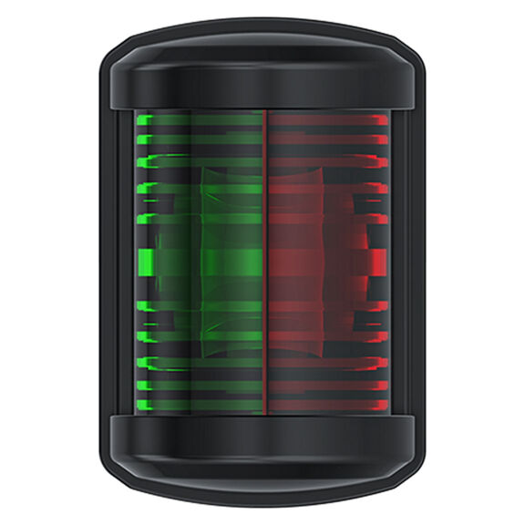 SEAFLO 1W LED Mini Square Bi-Color Navigation Light, 2NM - (Red/Green Bow Light) Black image number 0