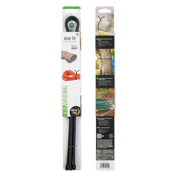 Gear Tie&reg; Reusable Rubber Twist Tie&trade; 32", 2 Pack image number 3