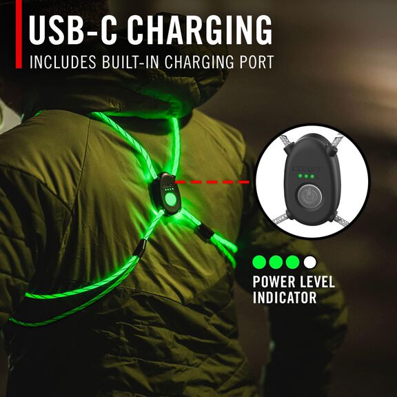 LH150 Ultralight Rechargeable Lighted Rope Harness image number 1