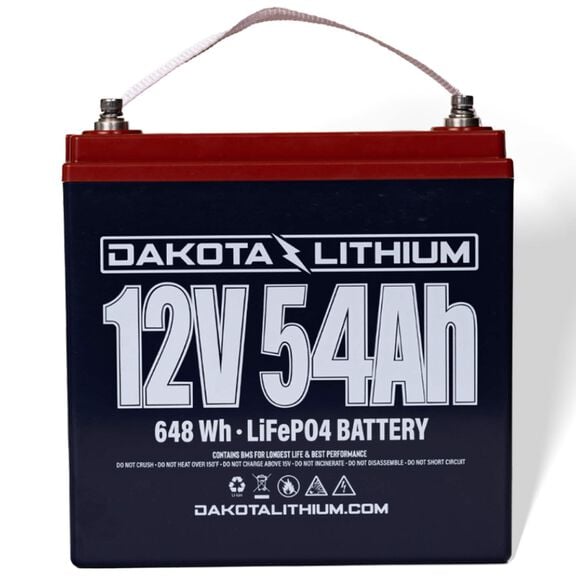 Lithium Iron Phosphate Deep Cycle Battery, 12V, 54Ah, Group 24 image number 1