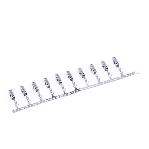 13.5-17 AWG wire. 15A Current Rating Tin Crimp Type Wire Terminal image number 0