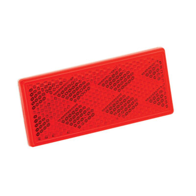 Red Reflector with Adhesive Back