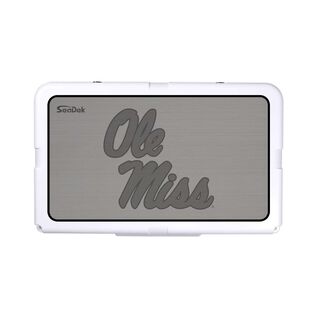 SeaDek Cooler Pad - Collegiate Collection - Fits RTIC 45 - Storm Gray / Black, University of Mississippi