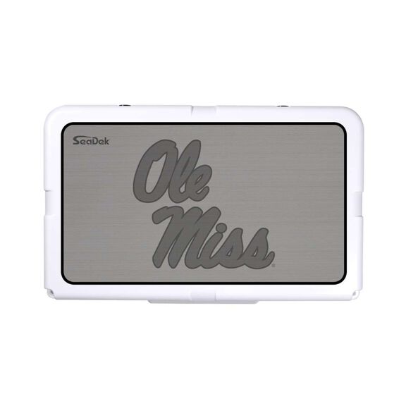 SeaDek Cooler Pad - Collegiate Collection - Fits RTIC 45 - Storm Gray / Black, University of Mississippi image number 0