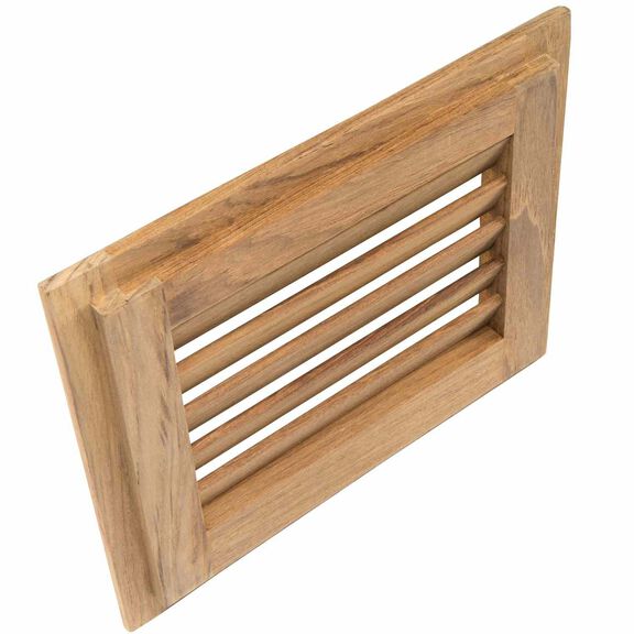 Teak Louvered Insert, 9 1/8" x 7 1/2" x 3/4" image number 1