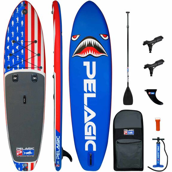 AquaRIG Inflatable Stand-Up Paddleboard Package, Americamo image number 0