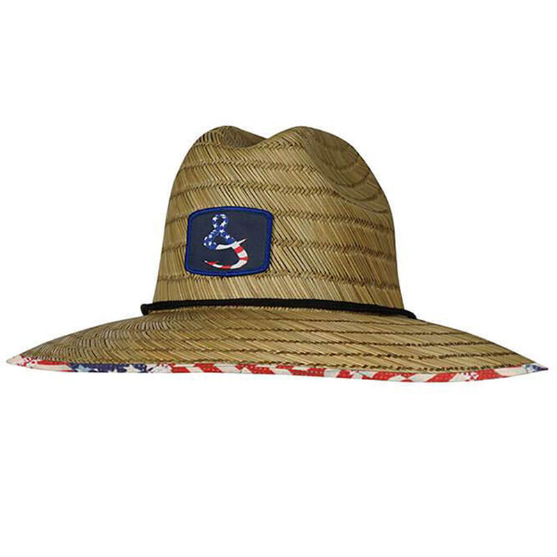 HOOK & TACKLE American Lifeguard Straw Fishing Hat West Marine