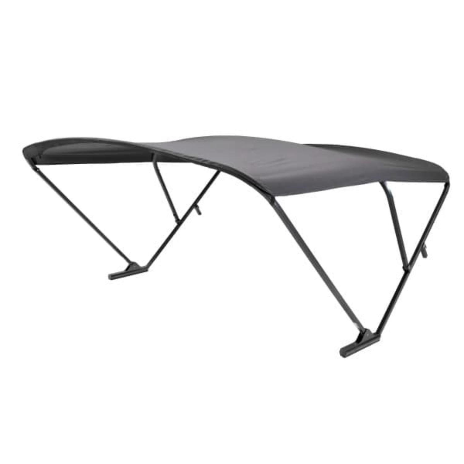 SureShade Pontoon Power Bimini Top - Black Anodized Frame, Beige Black